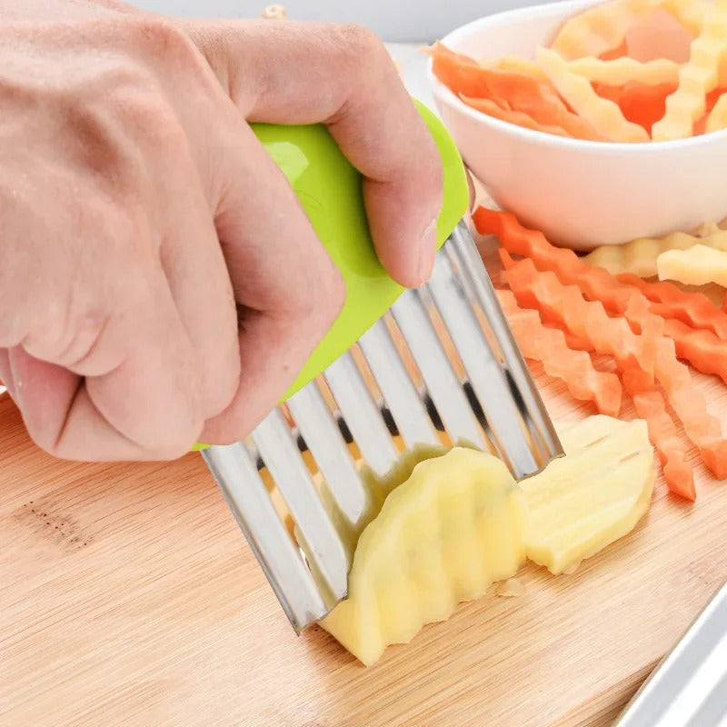 coupe frite frite ondulee crousti