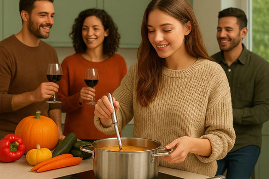 repas entre amis soirée d automne