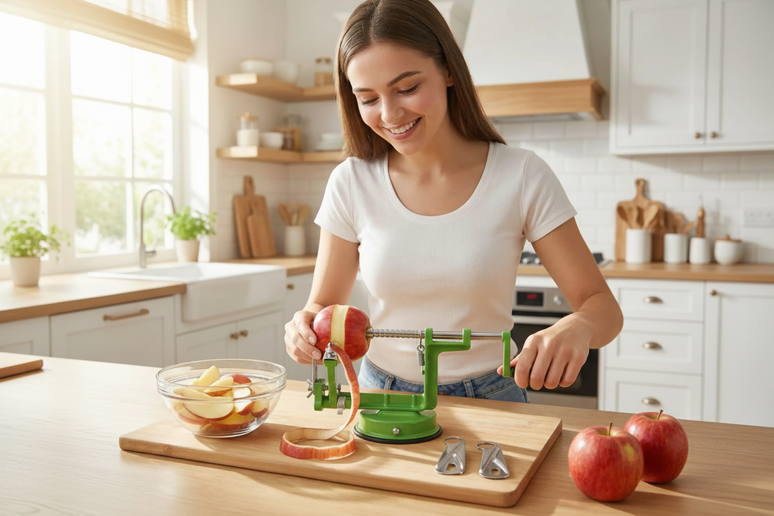Comment fonctionne un éplucheur de pommes ?