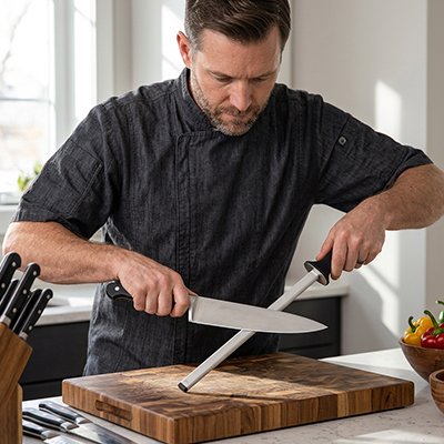 Aiguiseur de couteau ergonomique pic