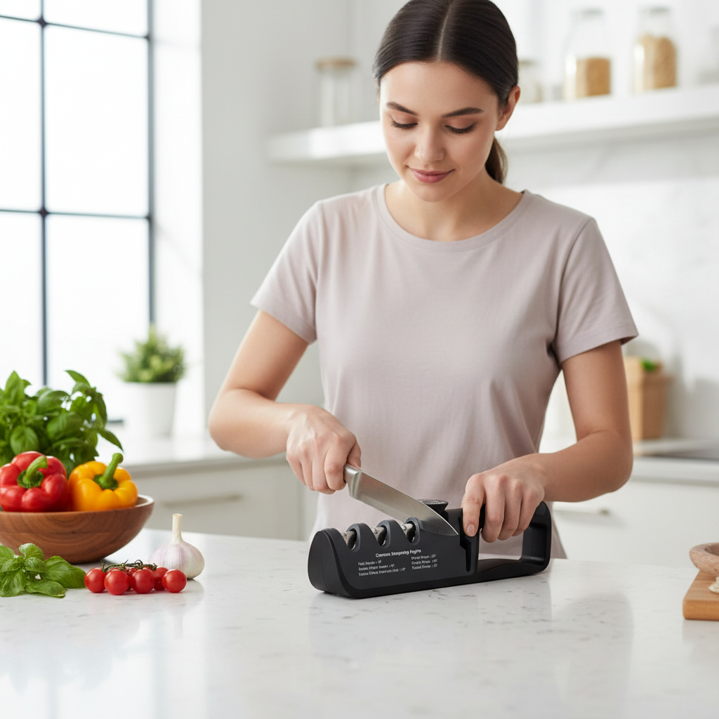 aiguiseur de couteaux noir precisionplus