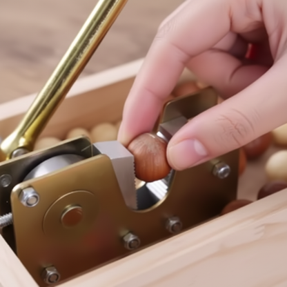 casse noix en bois réglable noisette