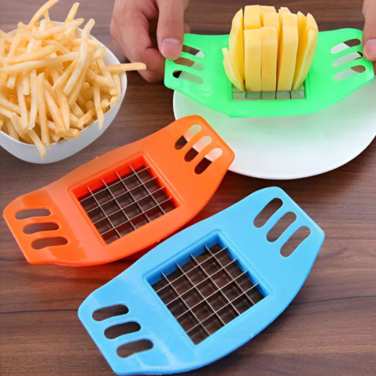 coupe frites vert orange bleu croc frites