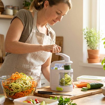 Coupe légumes manuel compact spiraliseur