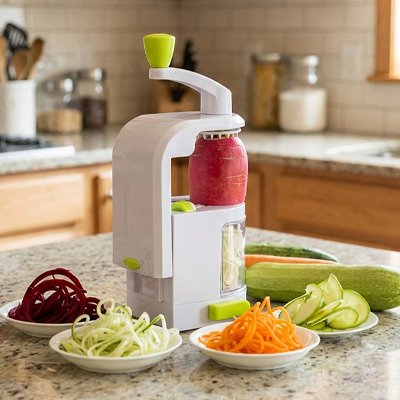 Coupe légumes manuel rotatif spiraliseur