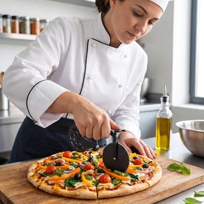 Couteau à pizza lame tranchante VéloCut