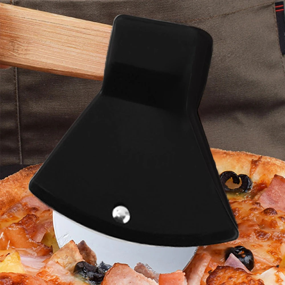 couteau à pizza noir lame acier hach'pizza