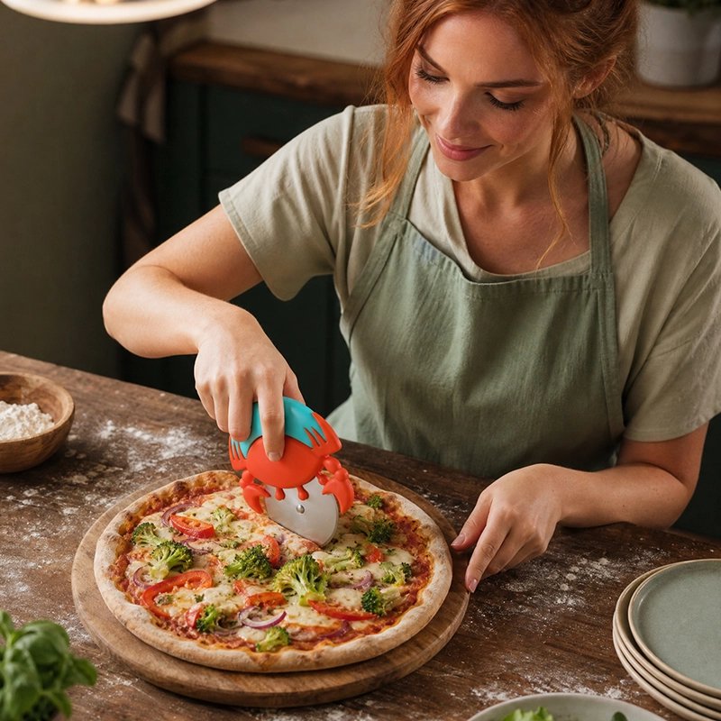 Couteau à pizza sans effort crabe