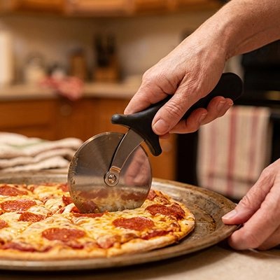 Couteau à pizza sans effort lama d'oro