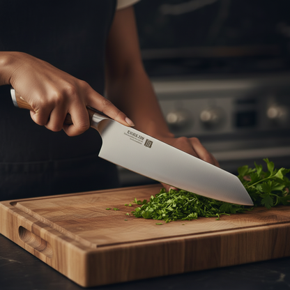 couteau de cuisine polyvalent acier allemand olivier
