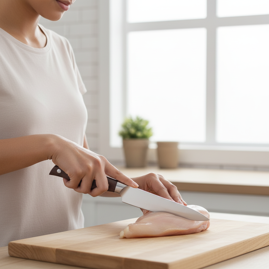 couteau de cuisine universel santal rouge