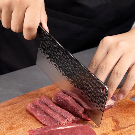 Couteau japonais lame martelée nakiri