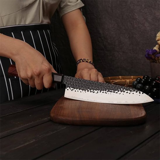 Couteau japonais manche bois africain nakiri