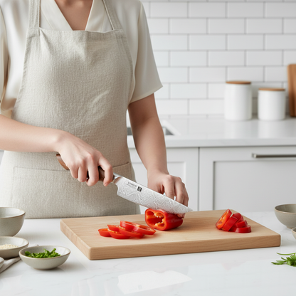 couteau santoku sans effort damas 110 couhes