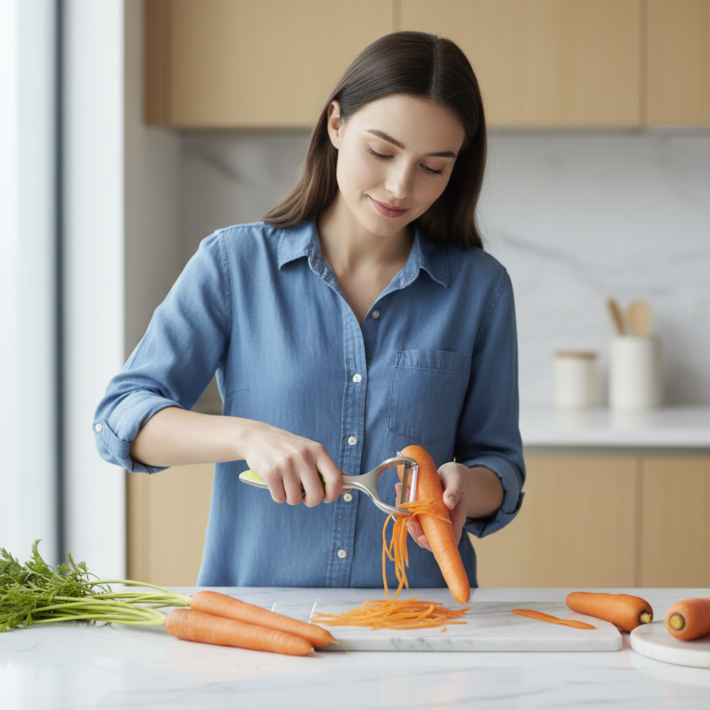 éplucheur à légumes acier inoxydable green