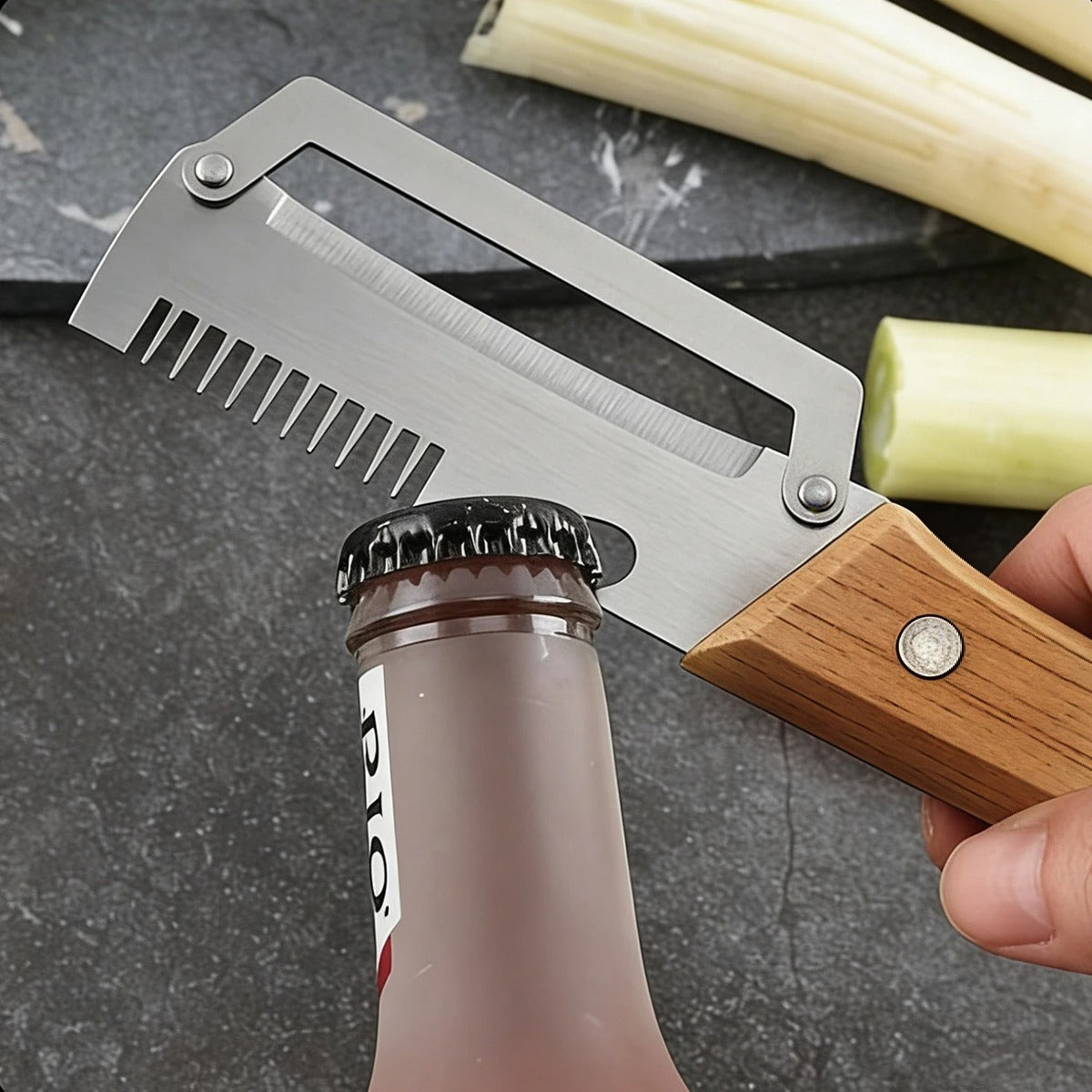 éplucheur à légumes ingénieux 3 en 1 inox ergonomique