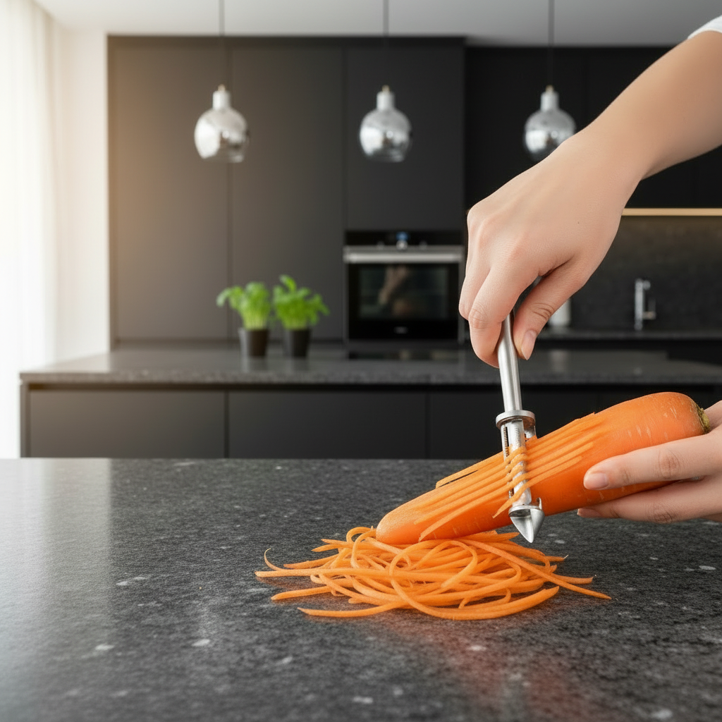 éplucheur à légumes julienne parfaite multifonction 5 en 1