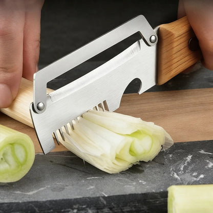 éplucheur à légumes polyvalent 3 en 1 inox ergonomique