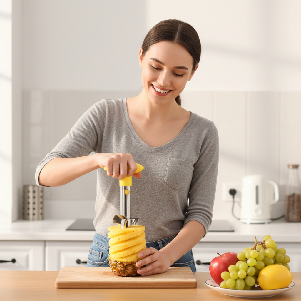 éplucheur ananas acier inoxydable Piña