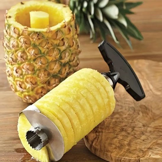 éplucheur ananas poignée ergonomique rotatif