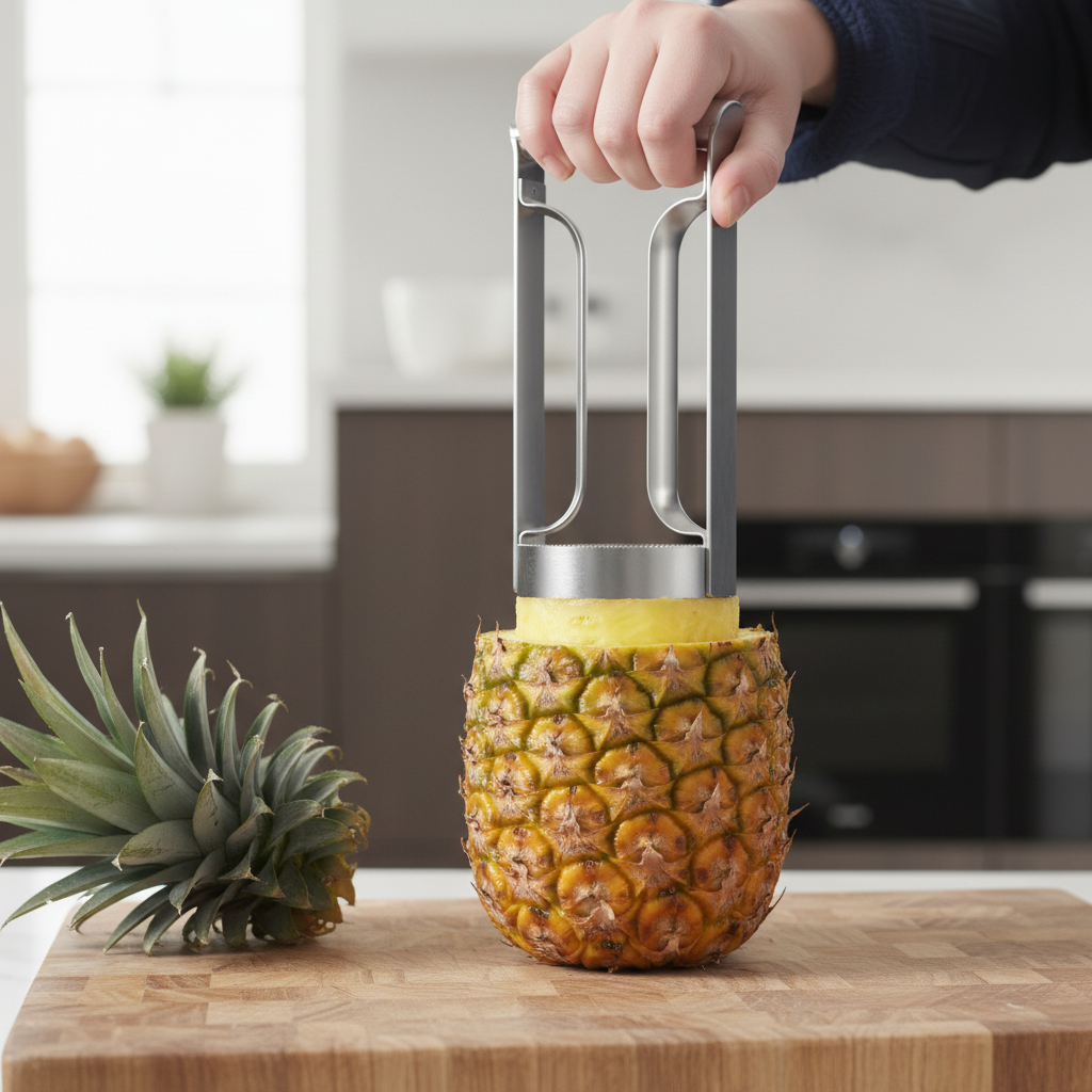 éplucheur ananas zéro gaspillage ananas inox