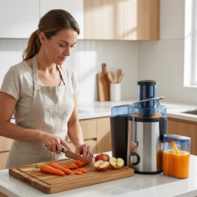 Extracteur de jus centrifugeuse base stable puissant