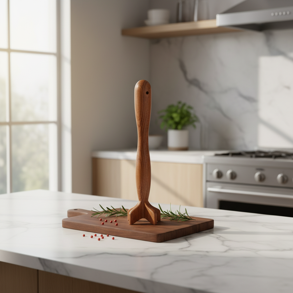 hachoir à viande ergonomique bois premium
