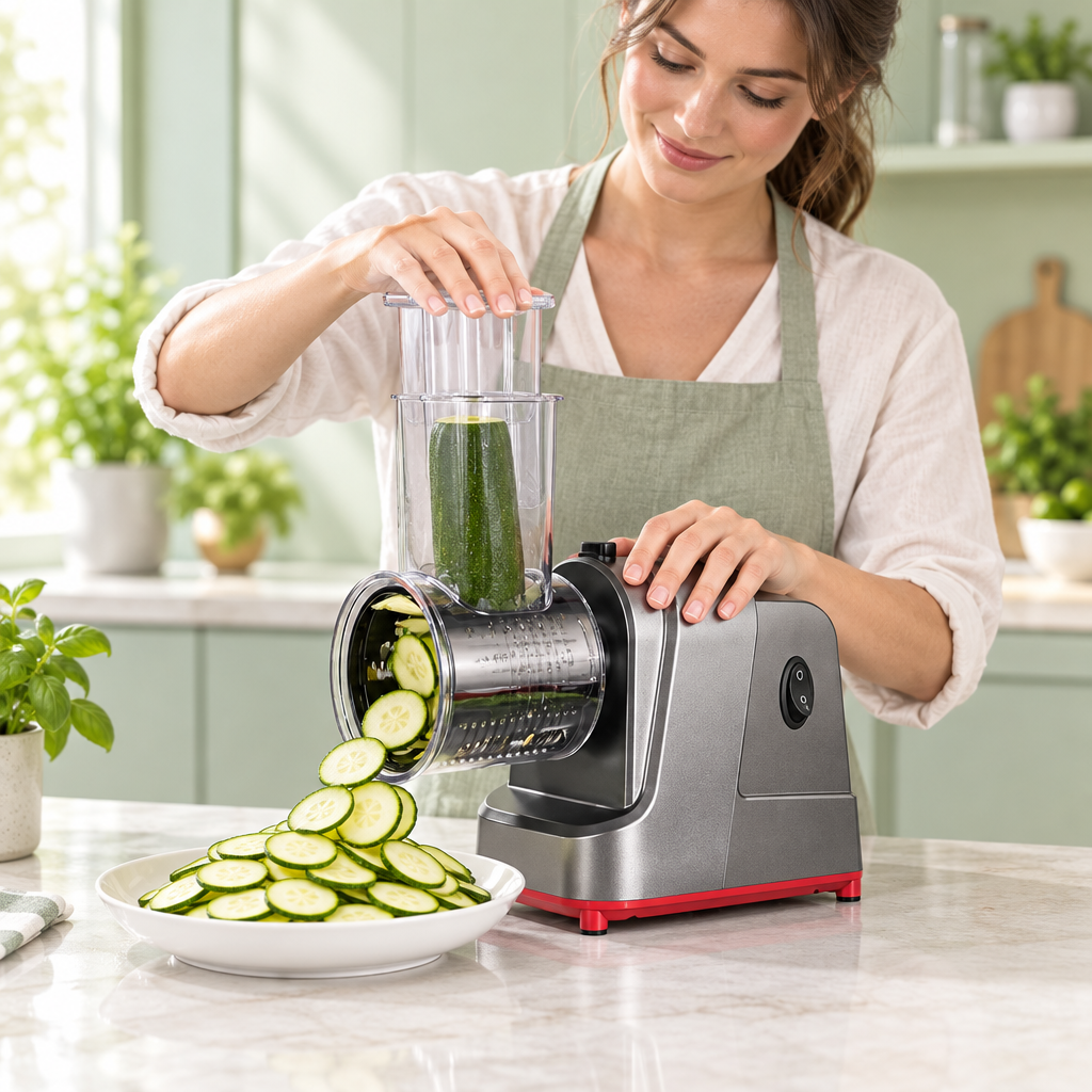 mandoline électrique cuisine polyvalence MandoTech