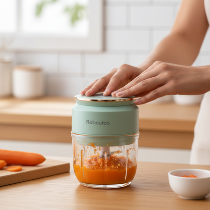 mini hachoir électrique 300 ml silencieux compact