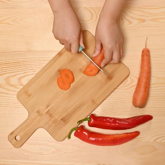 planche a decouper bois epaisse naturel robuste
