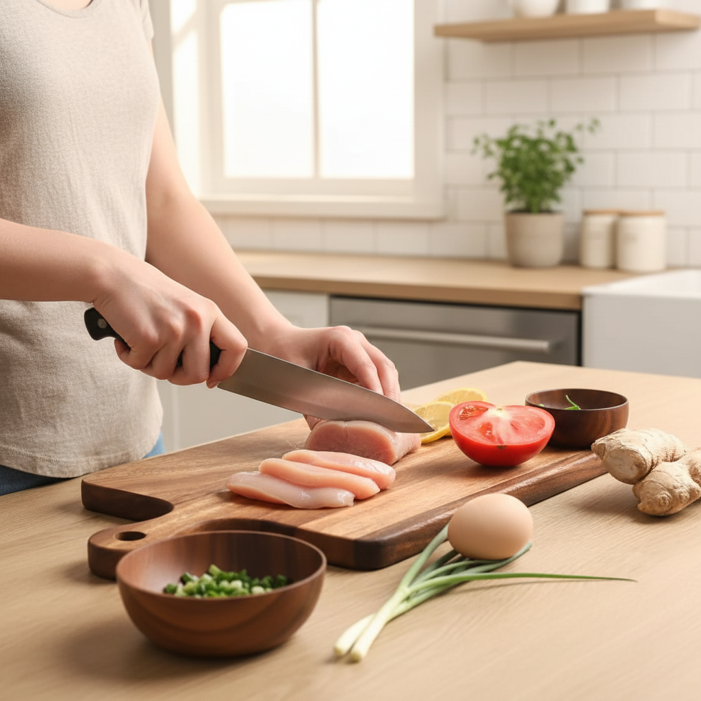 planche a decouper polyvalente artisanale antibacterienne