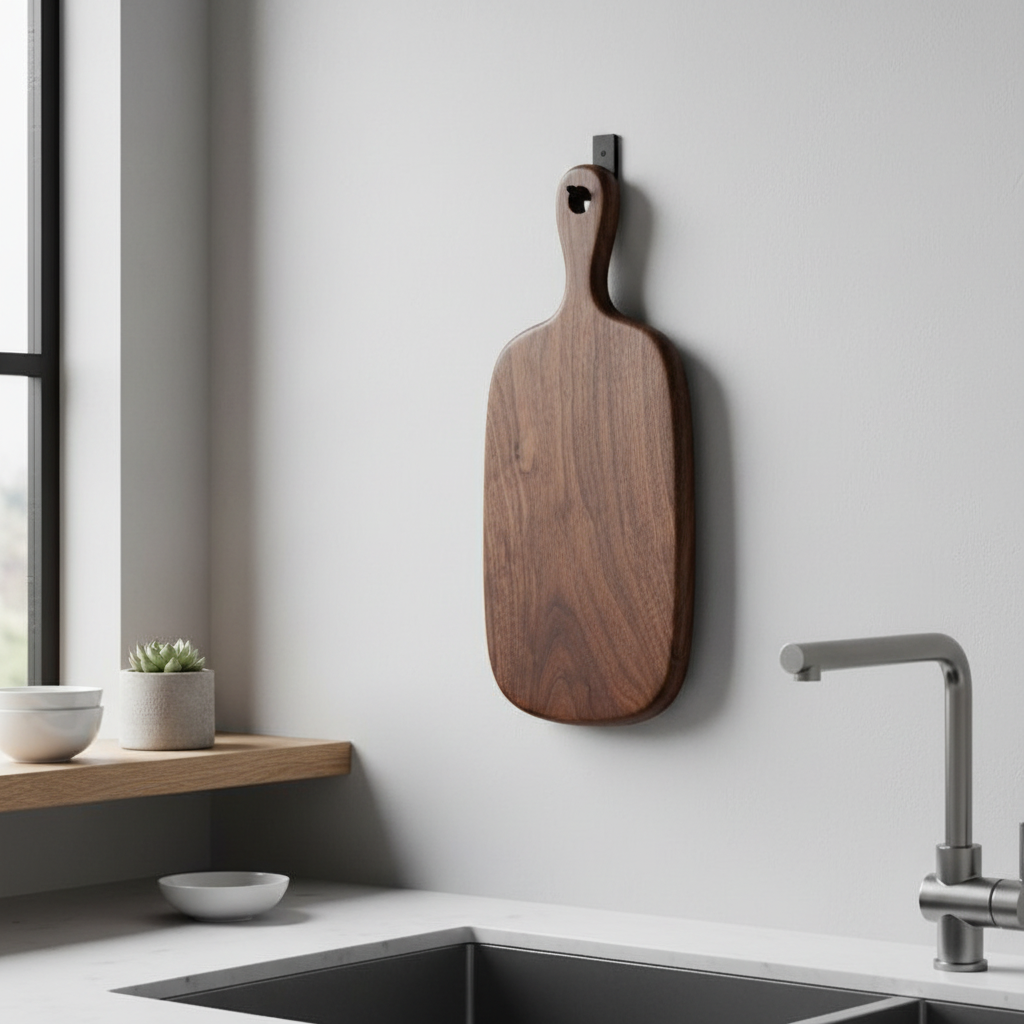 Planche a decouper suspendue au mur elegance durable