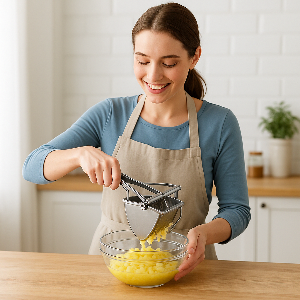 presse puree compote pomme ergonomique