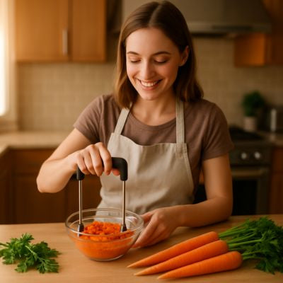 presse puree poignee ergonomique inox pro