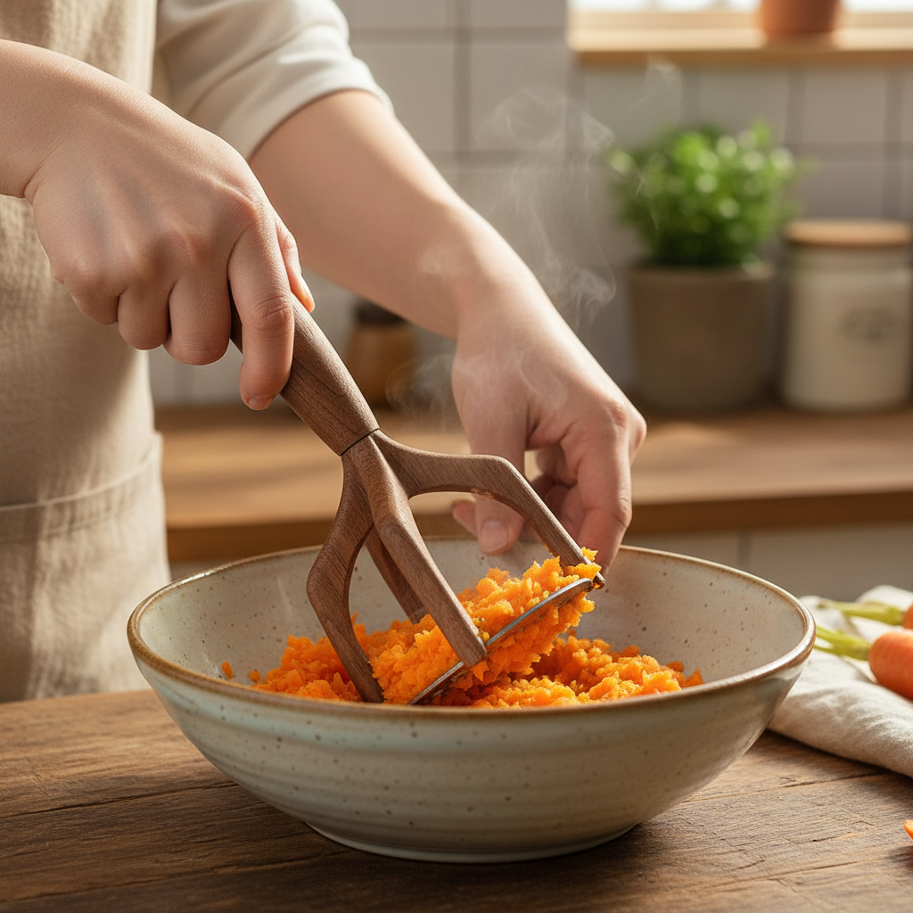 presse purée polyvalence bois naturel