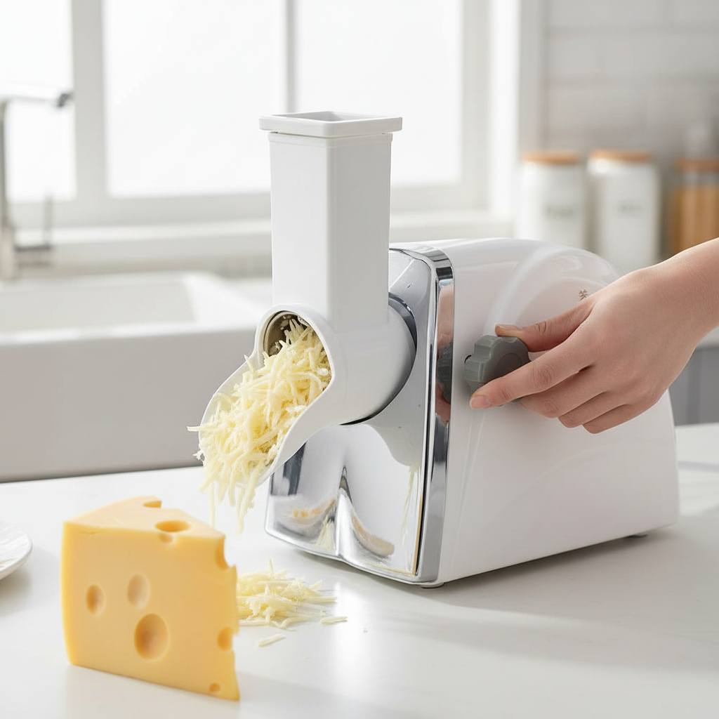 râpe à fromage électrique 3 lames 300w ultra rapide