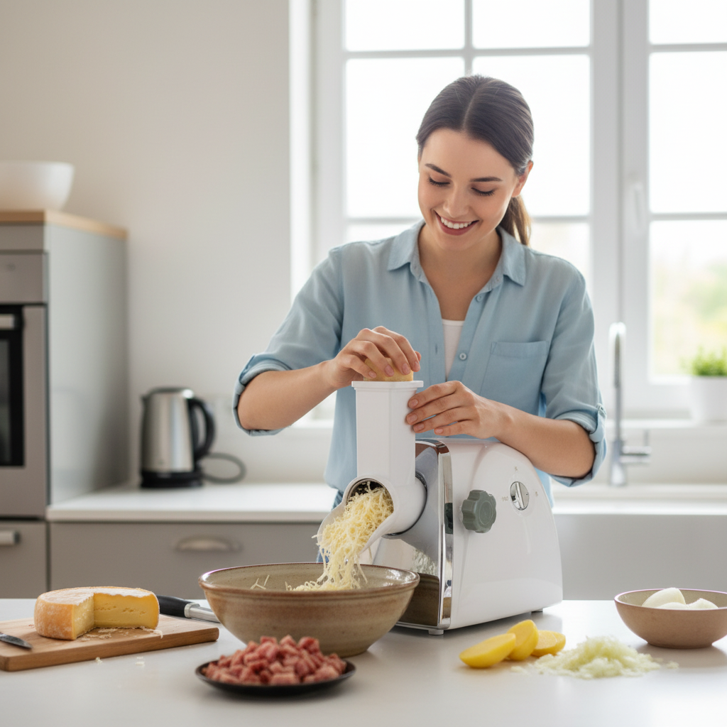 râpe à fromage électrique confort cuisine 300w ultra rapide