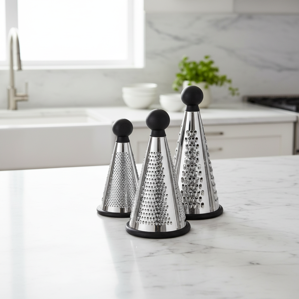 râpe cuisine 3 formats disponibles conique inox