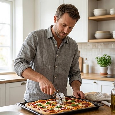 Roulette à pizza sans effort préciz'za