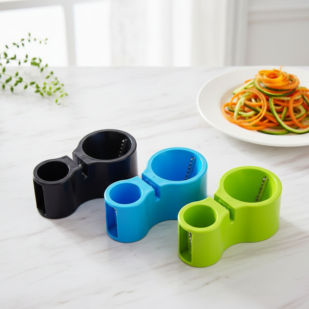 spiraliseur noir bleu vert compact double tête