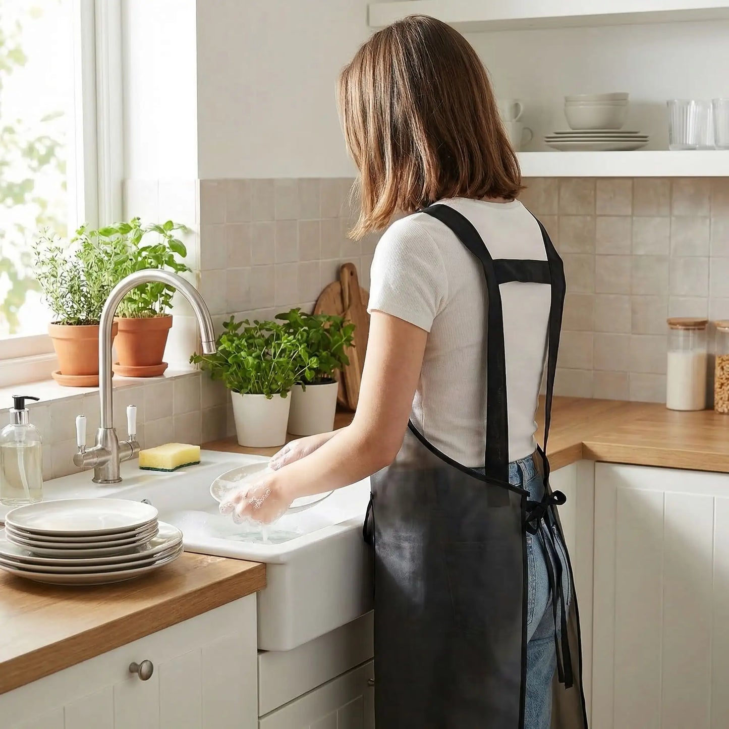 tablier de cuisine PVC cristal