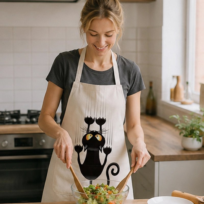 Tablier de Cuisine col licou minou & co