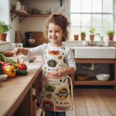 Tablier de cuisine enfant confortable P'tit Chef