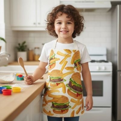Tablier de cuisine enfant lin P'tit Chef