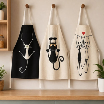 Tablier de Cuisine imprimé épuré minou & co