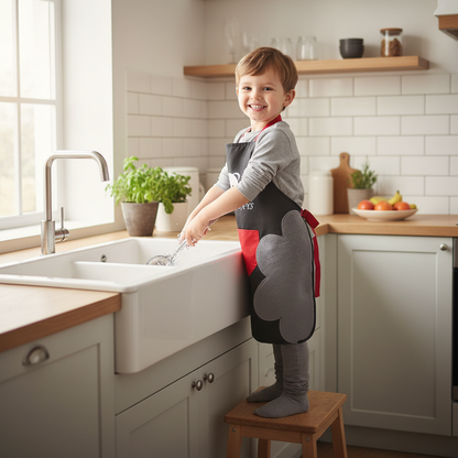 tablier enfant cuisine col licou imperméable autonomie