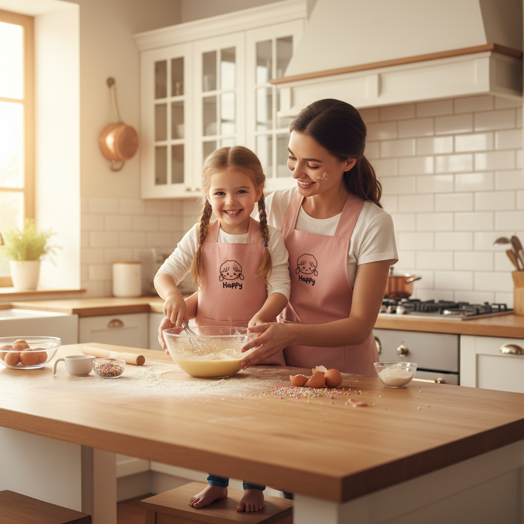 tablier japonais rose fille kodomo enfant