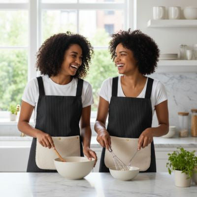 tablier poche en molleton cook lines