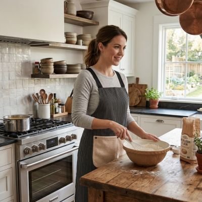 Tablier poche essuie mains cook lines